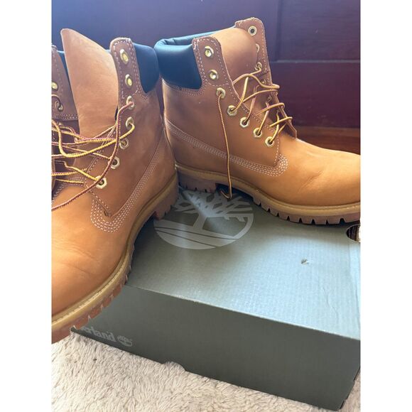Mens Timberland Premium 6-Inch Waterproof Boots Wheat 8